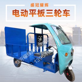 电动平板搬运车定制三轮平板电动车